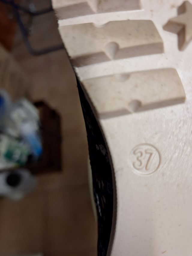 Zapatos mujer cordones flores número 37