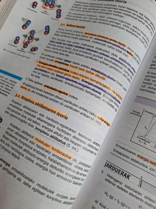 LIBRO de texto QUÍMICA euskera