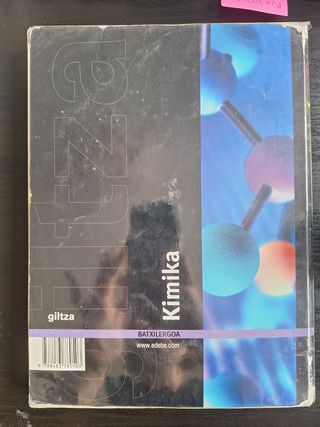 LIBRO de texto QUÍMICA euskera