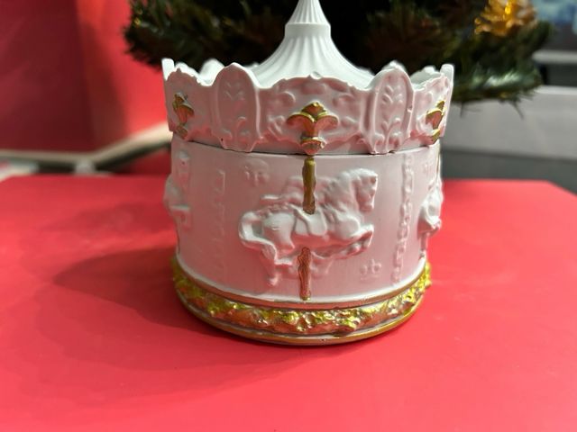 Porta gioie carosello resina acqua 