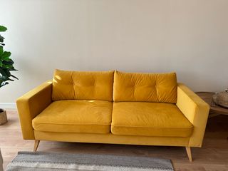 Sofá Amarillo Maison du Monde 3-4 plazas