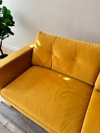 Sofá Amarillo Maison du Monde 3-4 plazas