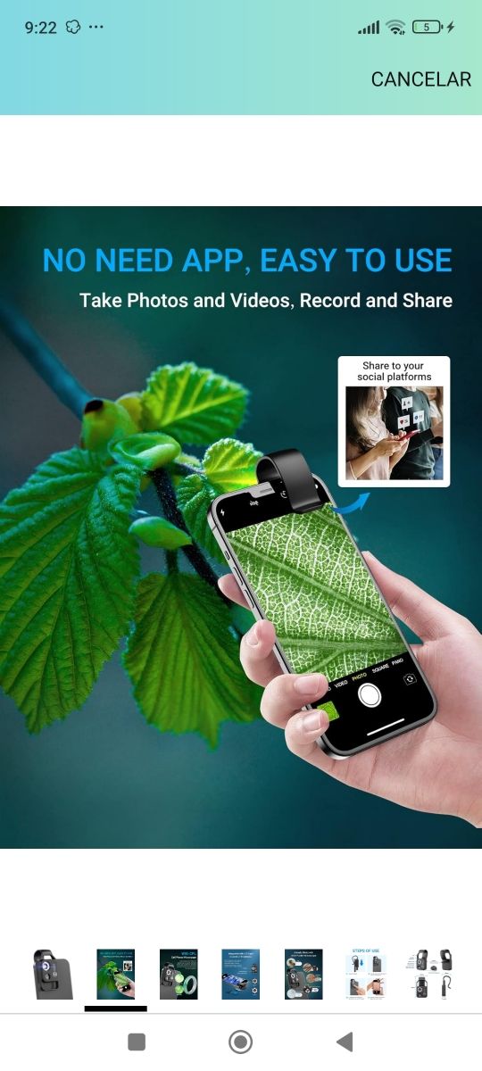 Microscopio para móvil 200x nuevo