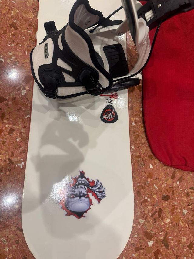 Tabla de snow+ botas y funda