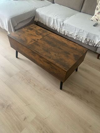 Mesa elevable marrón retro vowner sin abrir.