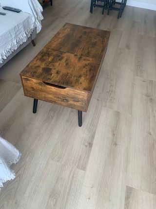 Mesa elevable marrón retro vowner sin abrir.