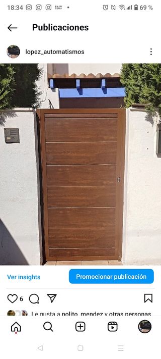 Puerta madera