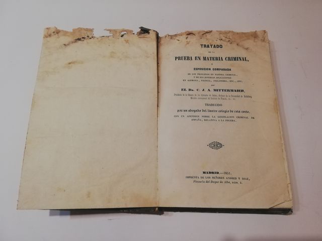 Tratado de la prueba en materia criminal