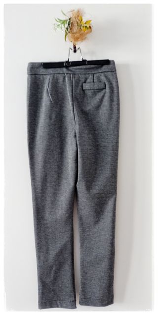Pantalón paño gris recto de mujer Trucco . Nuevo