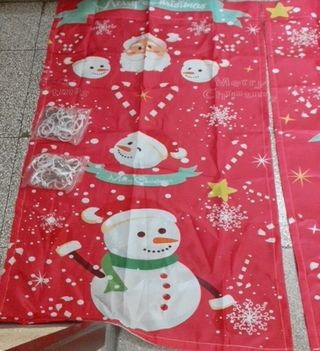 Cortinas de Navidad. Niñxs