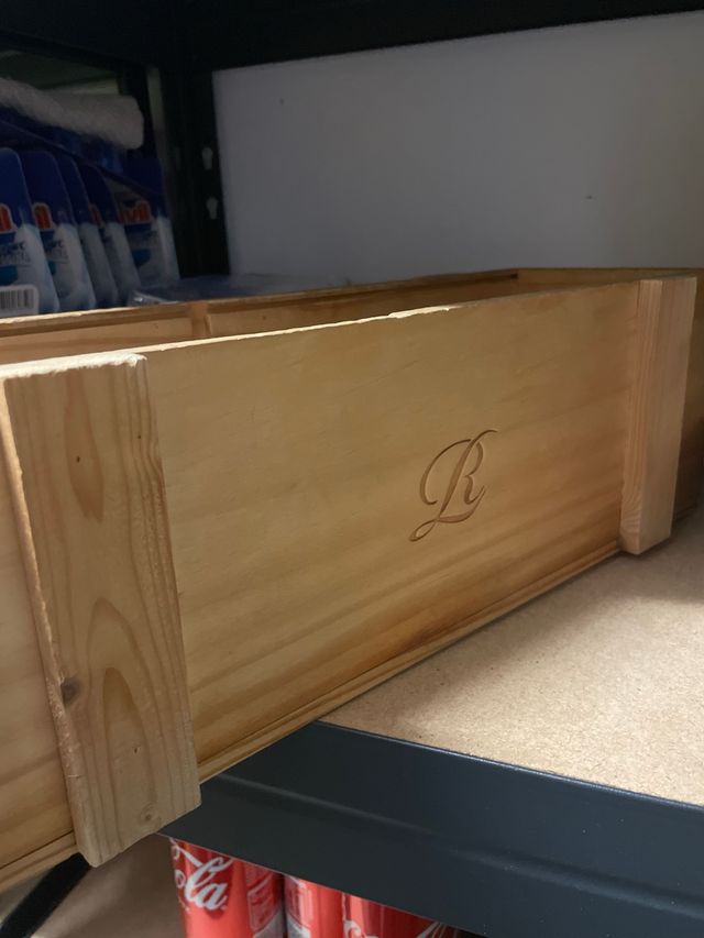 Scatola legno vino Ferrari Trento