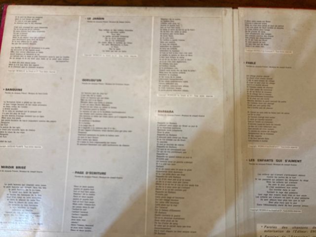 Yves Montand canta Jacques Prévert - vinile 33 gir