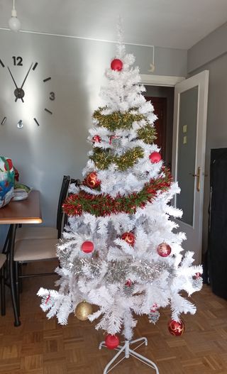 ARBOL NAVIDAD BLANCO 180 CM NUEVO