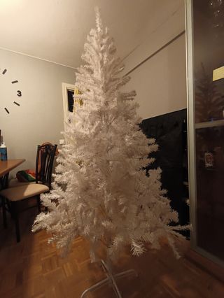 ARBOL NAVIDAD BLANCO 180 CM NUEVO