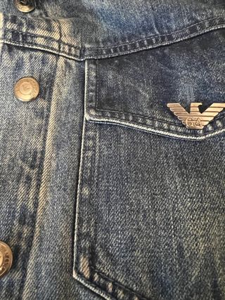 Cazadora Vaquera con Pelo Emporio Armani