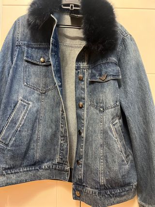 Cazadora Vaquera con Pelo Emporio Armani