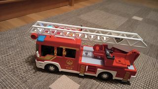 Camión grande de bomberos Playmobil con caja