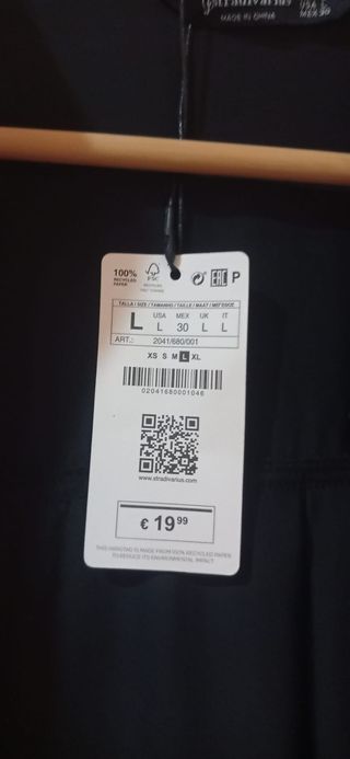 Camisola negra Stradivarius Talla L