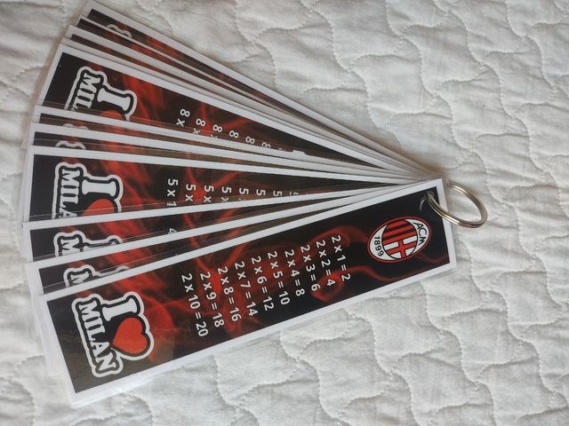 Ventaglio tabelline Milan