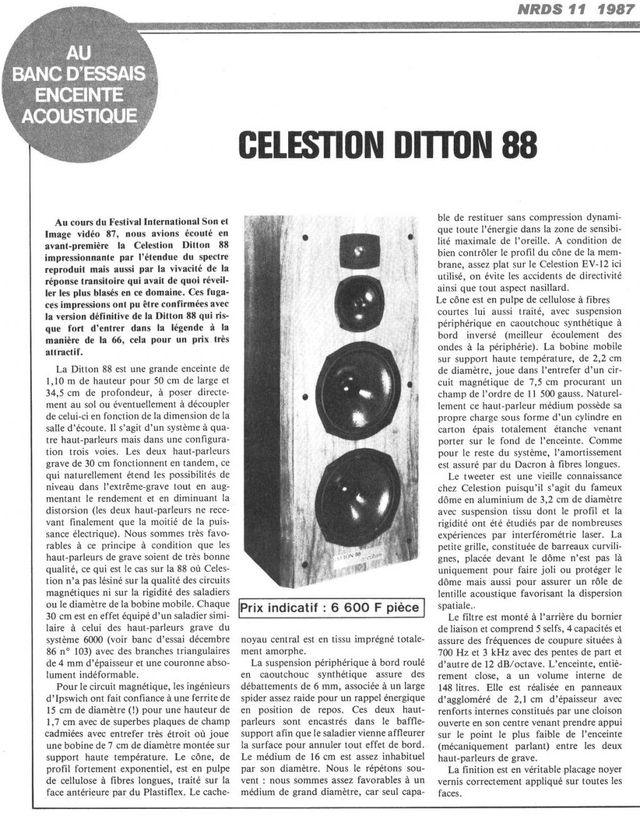 Altavoces Celestion Ditton 88 vintage