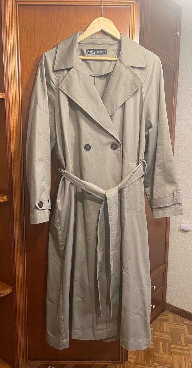 Trench verde zara