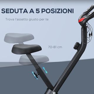 Cyclette Professionale con Resistenza e Altezza Re