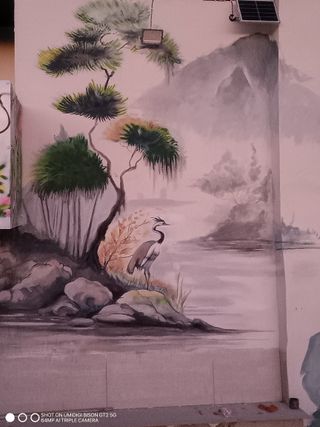 DIBUJO pared PINTOR mural GRAFITI art EMPAPELADO