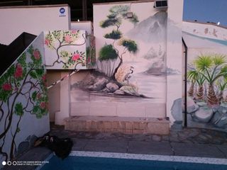 DIBUJO pared PINTOR mural GRAFITI art EMPAPELADO