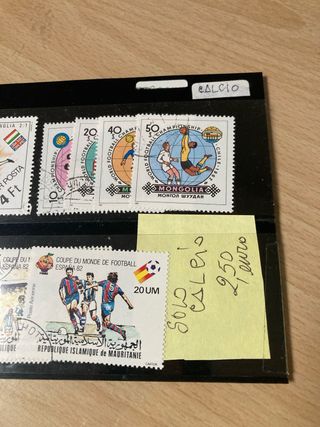 Calcio francobolli tematici