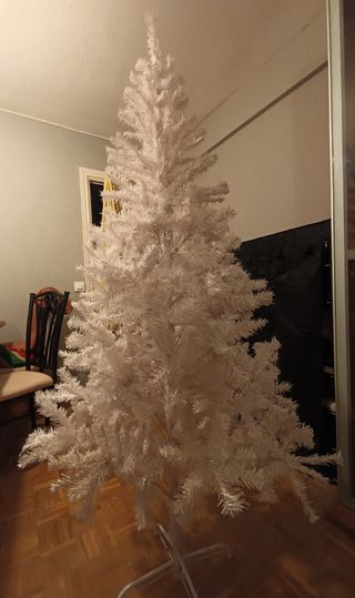 ARBOL NAVIDAD BLANCO 150 CM NUEVO