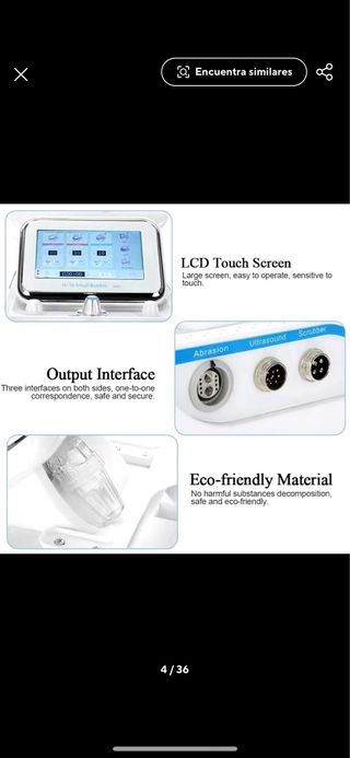 Máquina Facial dermoabrasión con agua 7 en 1