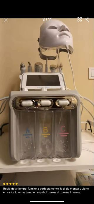 Máquina Facial dermoabrasión con agua 7 en 1