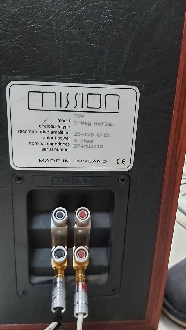 Altavoces MISSION 774 vintage hifi