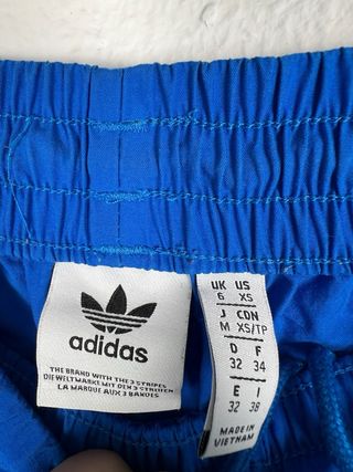 Pantaloni Adidas Blu con strisce Bianche Taglia XS