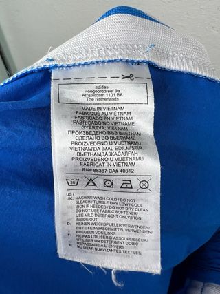 Pantaloni Adidas Blu con strisce Bianche Taglia XS