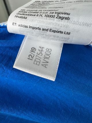 Pantaloni Adidas Blu con strisce Bianche Taglia XS