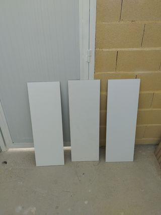 Tres azulejos blancos baño nuevos 30x90