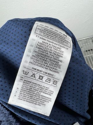 Adidas Pantaloni A Vento Blu Bianco Taglia S Uomo