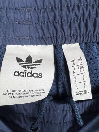Adidas Pantaloni A Vento Blu Bianco Taglia S Uomo
