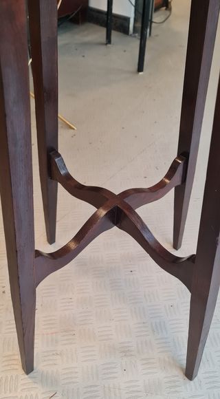 Macetero peana de madera de castaño