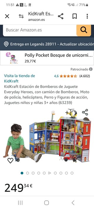 Casita de madera policía y bombero
