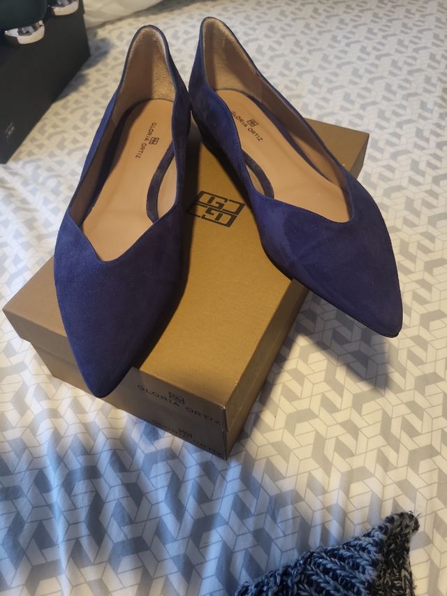 Zapato azul GLORIA ORTIZ