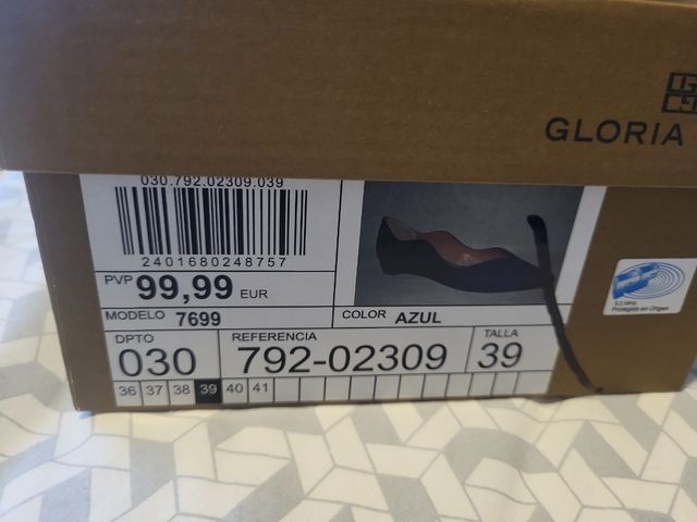 Zapato azul GLORIA ORTIZ