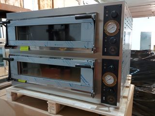 HORNO PARA 4+4 PIZZAS DE 40 CM /GLASS