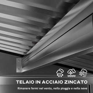 Casetta da Giardino 1.9x1.3 m in Acciaio, Capanno