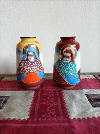 Mini jarrones japoneses antiguos