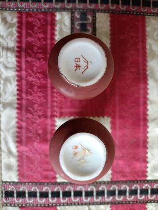 Mini jarrones japoneses antiguos