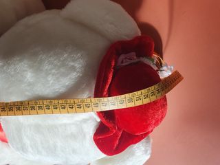 Peluche orso bianco e rosso