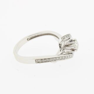 Anillo oro blanco con brillantes