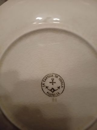 Plato llano de La Cartuja Vintage
